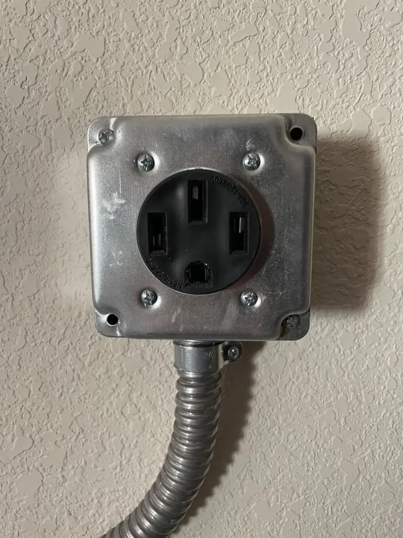NEMA 14-50 outlet installed for Electrical Panel Upgrade in Nixa